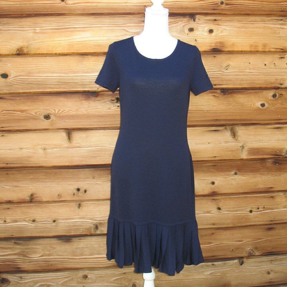 St. John Blue Santana Knit Dress